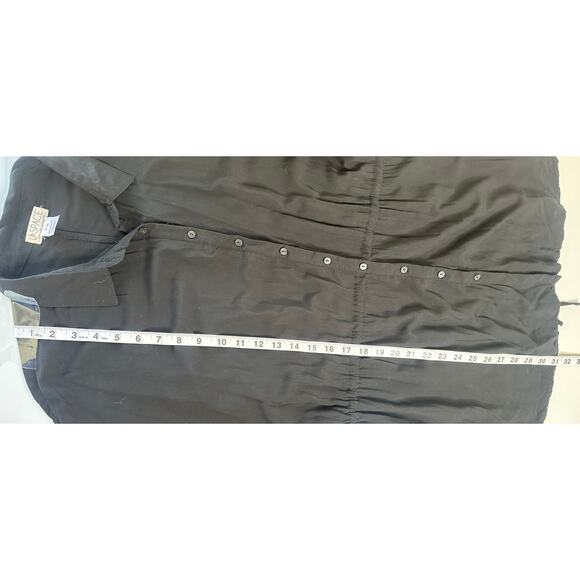 L Space Black Swimsuit Cover Up Mini Dress Elastic Waist Beach Vacay Travel XS - Picture 7 of 9